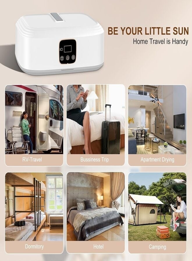 JAJEEK Portable Clothes Dryer with Remote Control – Electric Garment Drying Machine, Wardrobe Style Folding Dryer, Fast Drying & Dehumidifier, Energy Saving Laundry Dryer for Clothes, Towels & Baby Clothes - Image 4