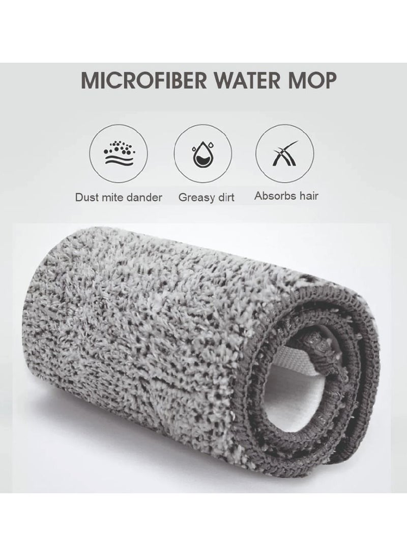 dreamons link Microfiber Flat Mop with Bucket, Cleaning Squeeze Hand Free Floor Mop, 3 Reusable Mop Pads, Stainless Steel Handle,360° Rotating Head Squeeze Flat Mop  - Image 3
