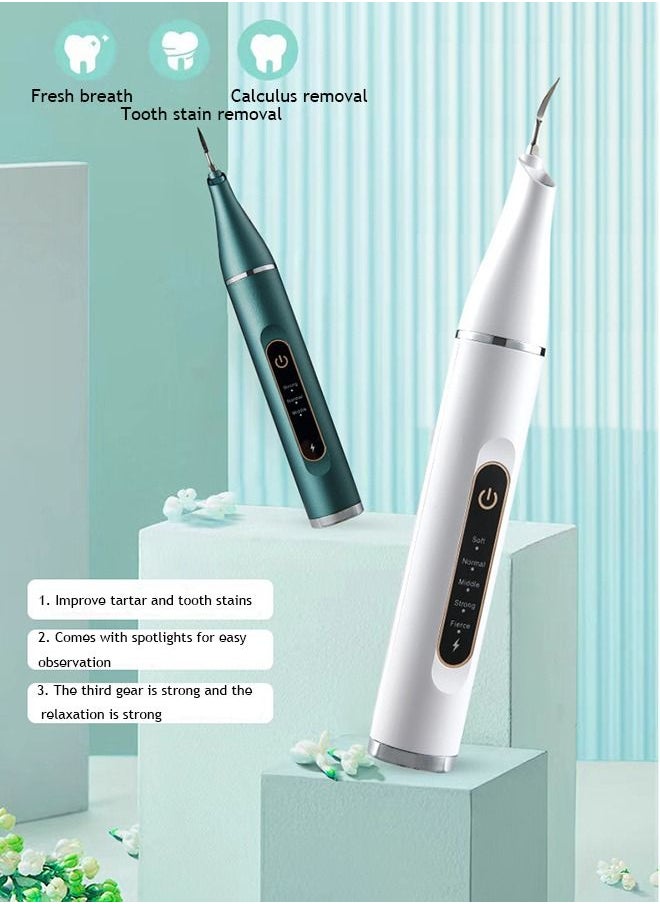 Arabest - Electric Rechargeable Plaque Remover for Teeth,Teeth Cleaning Kit with LED Light,Tooth Cleaner Tartar Remover Plaque Blaster,Oral Care for Home ,with 3 Adjustable Modes and 2 Replacement Head - Image 1