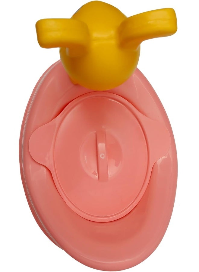 ESQUBE Esqube Baby World Potty Seat with Adorable Rabbit Toy, Pink  - Image 5