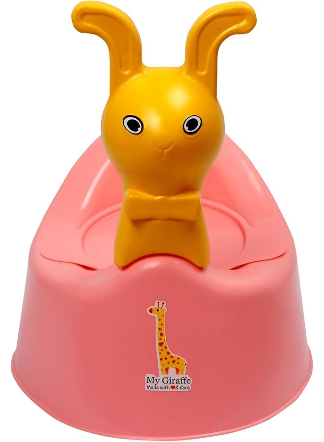 ESQUBE Esqube Baby World Potty Seat with Adorable Rabbit Toy, Pink  - Image 4