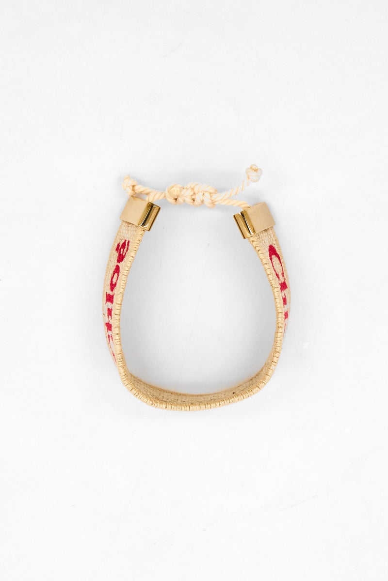Chloé Women Brand Logo Bracelet, Beige - Image 4