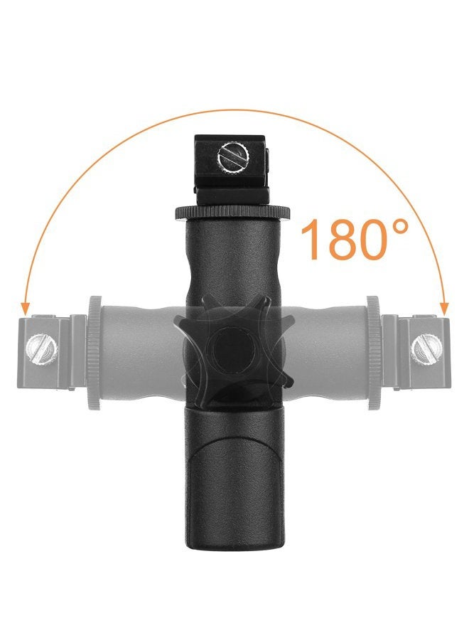 Anwenk 2Pack Anwenk Camera Flash Speedlite Mount Swivel Light Stand Bracket with Umbrella Reflector Holder for Camera DSLR Nikon Canon Pentax Olympus and Other DSLR Flashes Studio Light LED Light - Image 5