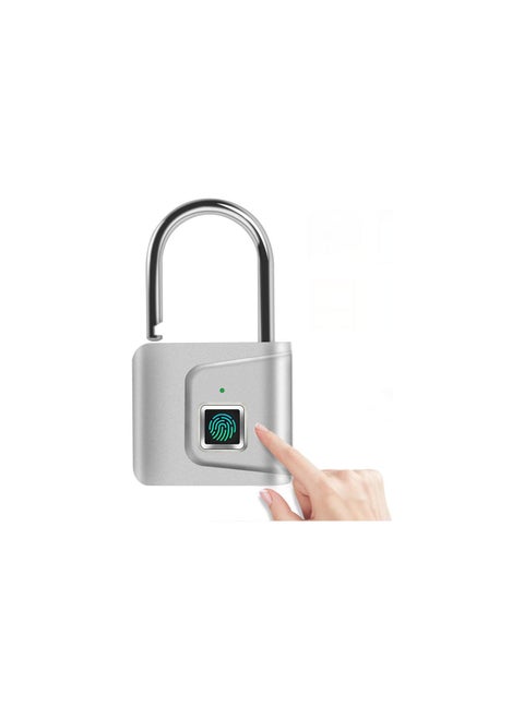 Fingerprint Padlock, Smart Lock, No Key Required, Only Need Fingerprint to Unlock, Easy to Carry, USB Charging, for Home, Offices, Bicycle, Backpacks