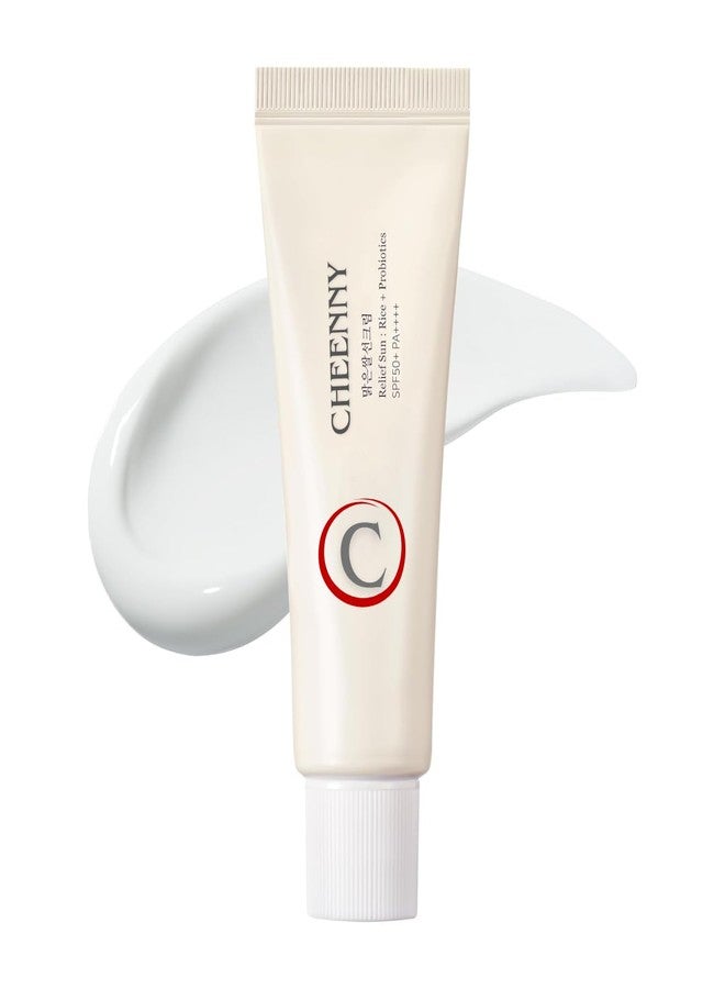 CHEENNY® Beauty of Korean Sunscreen SPF 50 PA+++ Relief Sun (50ml) | Moisturizing with Broad Spectrum, Light Weight Sunscreen For All Skin Types (Relief Sun Rice 50ml) - Image 2
