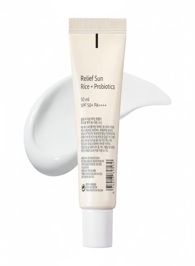 CHEENNY® Beauty of Korean Sunscreen SPF 50 PA+++ Relief Sun (50ml) | Moisturizing with Broad Spectrum, Light Weight Sunscreen For All Skin Types (Relief Sun Rice 50ml) - Image 5