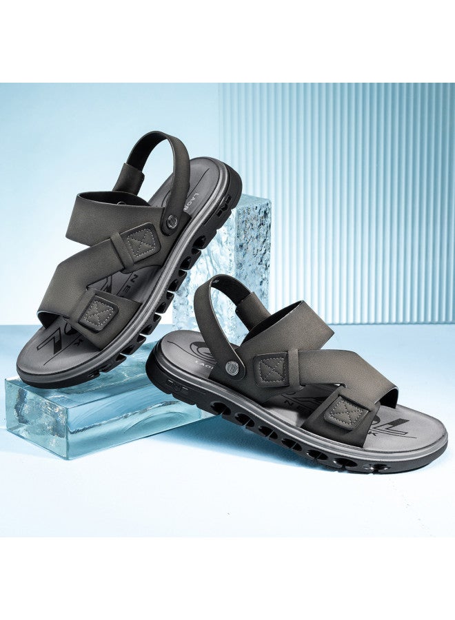 Old Man'S Head Men's Sandals 2025 Summer New Style Two-way Slippers Retro Casual Flip Flops - Image 4
