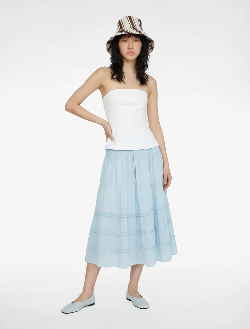 Koton  Embroidered Elastic Waist Maxi Skirt for Women | Best Price UAE