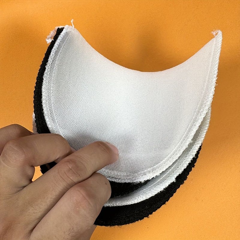 4 Pairs Large Black Sponge Thickened Invisible Shoulder Pads Anti Slip For Suit Tailoring And Lining - Image 3