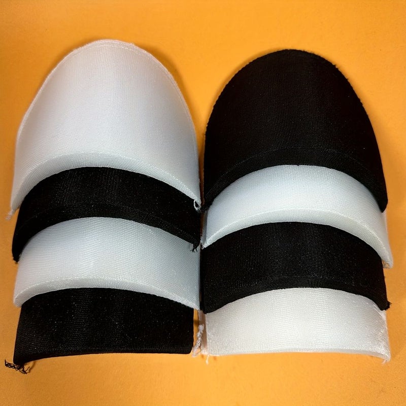 4 Pairs Large Black Sponge Thickened Invisible Shoulder Pads Anti Slip For Suit Tailoring And Lining - Image 5