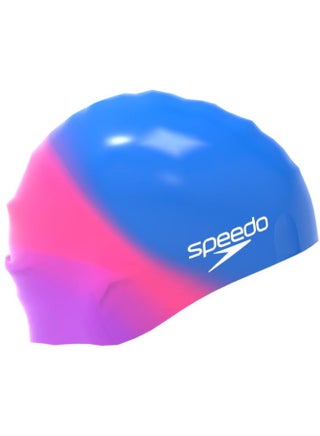 Speedo Junior Multi Color Silicone Cap Swimming Cap For Men, Women & Kids - Durable Silicone, Comfortable Fit, Ideal For Training & Professional Use - view 2