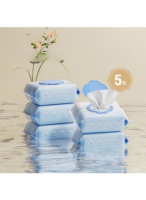 Organic Pure Cotton Baby Wet Wipes, Specially Crafted for Sensitive Skin Gentle, Eco-friendly and Suitable for Sensitive Skin Perfect for Travel and Everyday Use (80 Wipes/Pack)