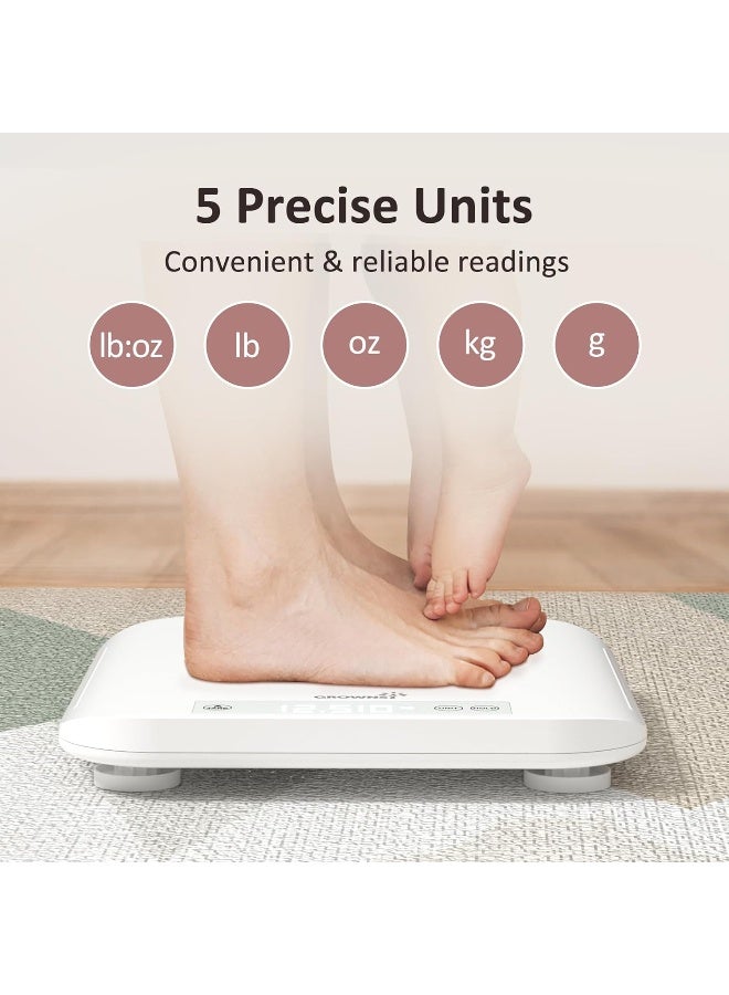 GROWNSY Baby Scale, Multifunctional Baby Weight Scale, Pet Scale for Puppy, Cat, Adult Scale Up to 330lbs, Accurate Digital Scale with Hold Function, 27-inch Height Measurement, 5 Units, LED Screen - Image 4