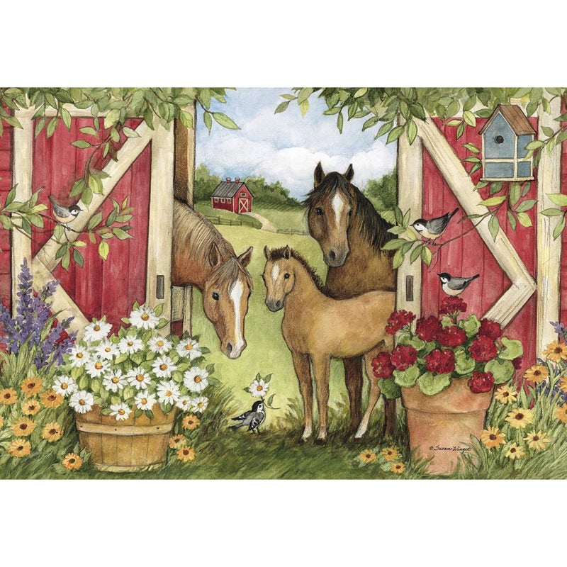 LANG Horse - Heartland Barn 1000 Piece Jigsaw Puzzle