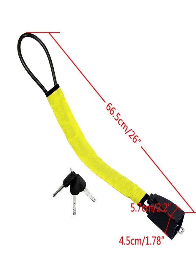 KAYCENTOP Steering Wheel Lock Seat Belt Lock Security Anti-Theft Handbag Lock Fit Most Cars Vehicle SUV Golf Cart Red - Image 5