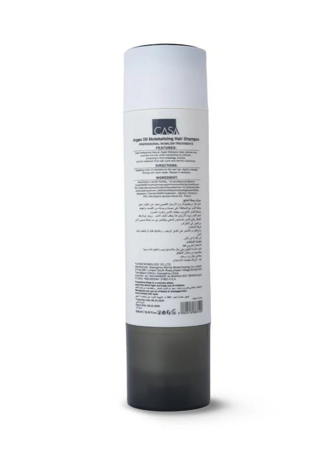Casa Sulfate-Free Argan Oil Shampoo for Daily Hair Care – Hydration & Natural Shine – 500 ml - Image 2