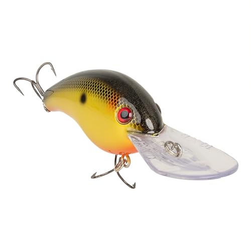 Strike King HC10XDE497 10XD Elite Fishing Lure Deep Diving Crankbait 2Ounce Unique Curved Bill Dives to 25Feet Rattle Chambers Size 20 Mustad Triple Grip Hooks Fools Gold - Image 3