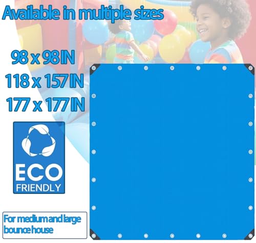 Ahpuhtan 177 x 177 Inch Bounce House Mat for Inflatable Bouncer Inflatable Water Slide Bounce House Pad for Outdoor Bouncy Castle Under Jump House Floor Underlayment PadOnly Mat Bounce House Not Include - Image 5