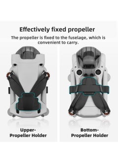 SYOSI Propeller Retainer, Protective Snap Fitting, Propeller Holder Guard Strap Protector Stabilizer for DJI Mini 3 Pro Drone Accessories (Black)  - Image 3