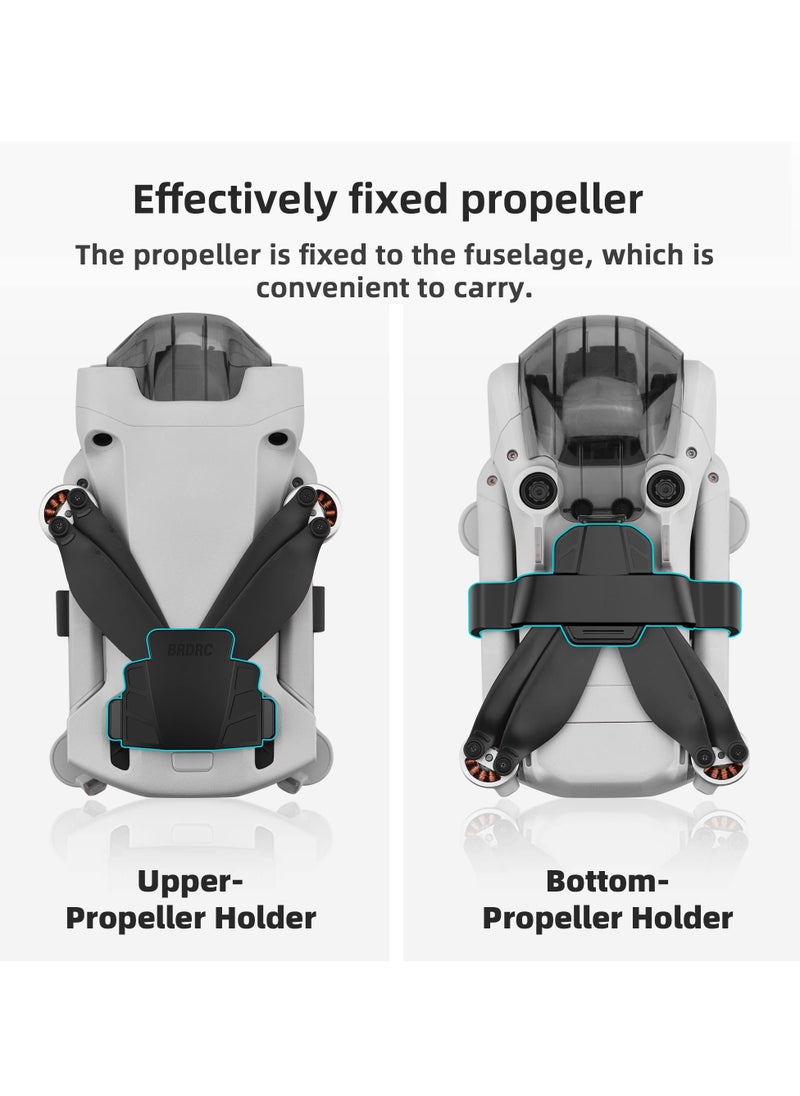 SYOSI - Propeller Retainer, Protective Snap Fitting, Propeller Holder Guard Strap Protector Stabilizer for DJI Mini 3 Pro Drone Accessories (Black) - Image 1