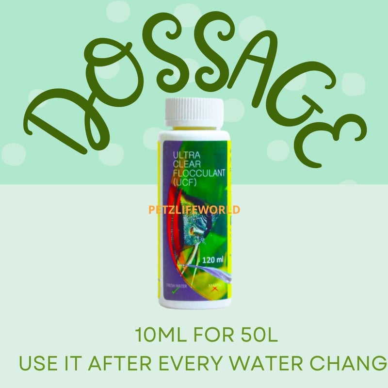 VAYINATO Aquatic Remedies Aquarium Fish Tank Water Clarifier (Ucf) | Quickly Removes Cloudiness | Makes Crystal Clear Fish Tanks (Pack Of 1 (120 Ml)) - Image 2