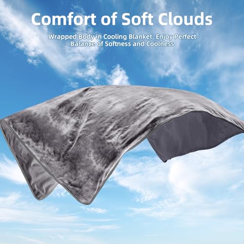 inhand Cooling Throw Blanket (50"x60"), Cooling Blankets for Hot Sleepers, Absorbs Heat to Keep Adults Cool for Summer Nights Sweats, Thin Cold Lightweight Blanket for Couch Bed, All Season Use - Image 5