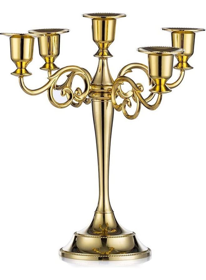 XiuWoo Candle Holder Gold One Size - Image 4