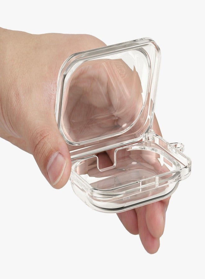 kwmobile Earphones Case Compatible with CMF by Nothing Nothing Ear (a) - Crystal TPU Two-Part Earbuds Case - Transparent - Image 2