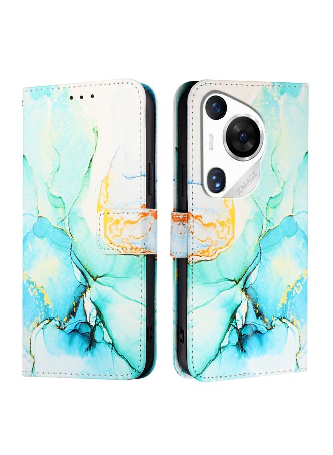 Zaboon Case For Huawei Pura 70 Pro / 70 Pro+ PT003 Marble Pattern Flip Leather Phone Case - Image 2