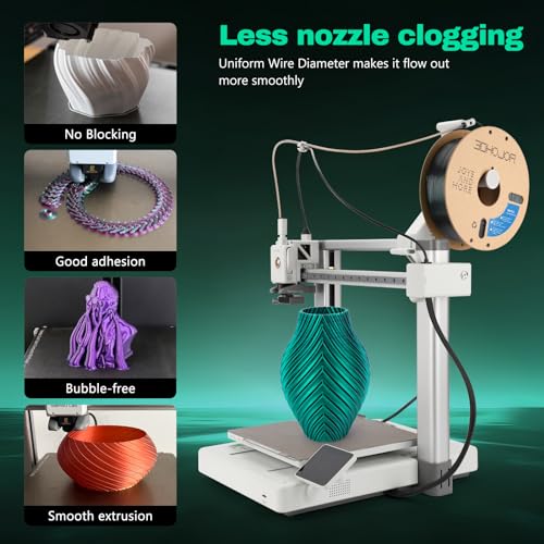 3DHoJor Silk PLA Filament 1.75mm Black Green Dual Color PLA 3D Printer Filament 2 in 1 Coextrusion 1KG Spool(2.2lbs) 3D Printing Filament Dimensional Accuracy +/- 0.03mm Fits for Most FDM 3D Printers - Image 4