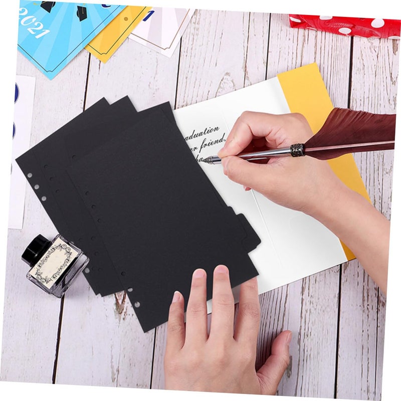 4 Sets Colorful Notebook Dividers with Tabs for Organizing Binders Journals and Notepads - Image 3