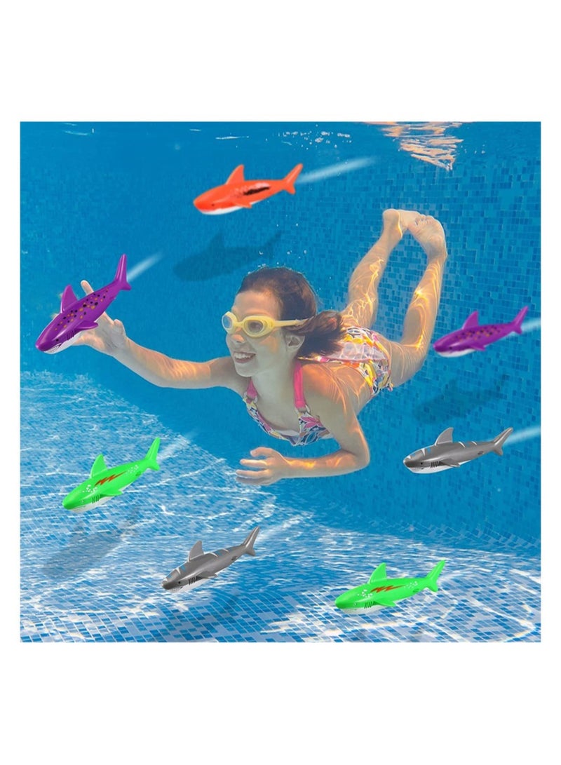 KASTWAVE 20 Pcs Pool Toy Underwater Swimming Throwing Diving Gliding Shark Toys Small Water Rockets Training Dive Toys for Learning to Swim - Image 4