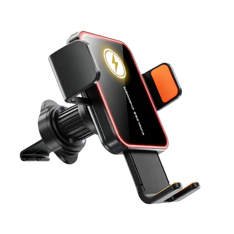 Wireless Car Phone Holder And Charger Mount For Dashboard Vent SUV Sedan - Image 2