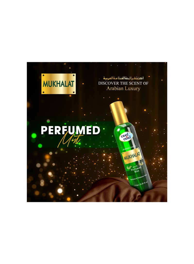 Cool & Cool Mukhalat Perfumed Body Mist | Hydrates & Freshens your body, Scent of Arabian Luxury, 250ml - Image 4