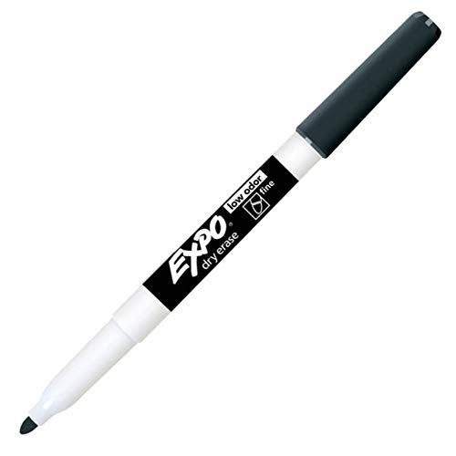 Expo 86001 Low Odor Dry Erase Marker, Black, 12 Packs of 12 Markers, 144 Total - Image 2