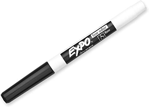 Expo 86001 Low Odor Dry Erase Marker, Black, 12 Packs of 12 Markers, 144 Total - Image 3