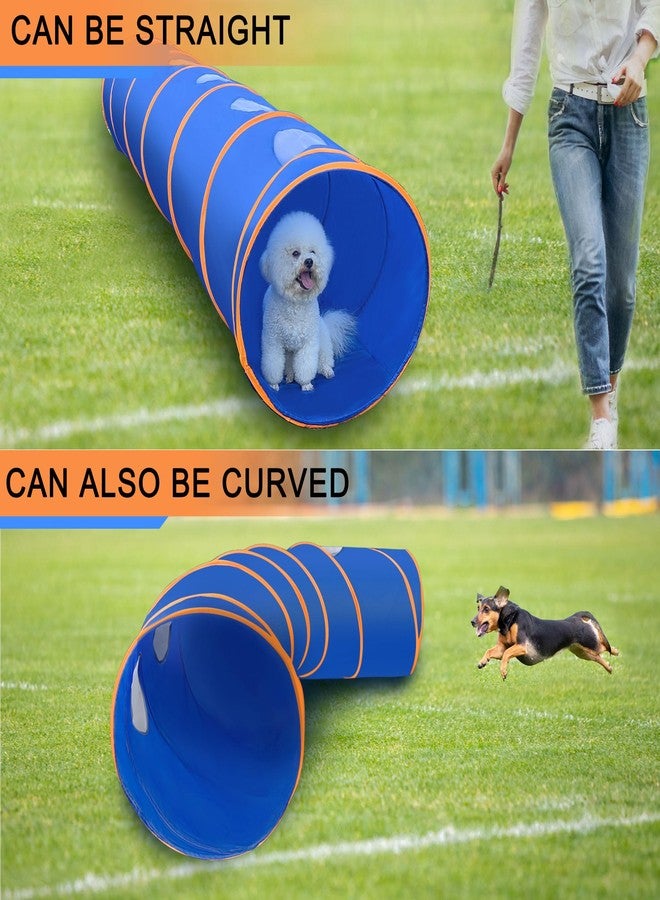 GeerDuo Dog Agility Tunnel with Ventilated mesh, Dog Agility Equipment, Dog Agility Training with Carry Bag (Blue+Orange) - Image 5