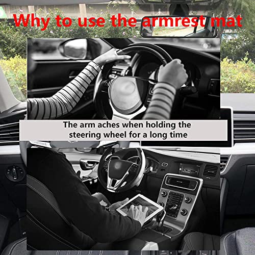 Fluffy's Center Console Cover,Soft Comfortable PU Leather Car Armrest Cushion,Waterproof and Anti-scratch Armrest Seat Box Cover Profector,Car Interior Accessories Universal For SUV/Truck/Vehicle (Red/Black) - Image 5