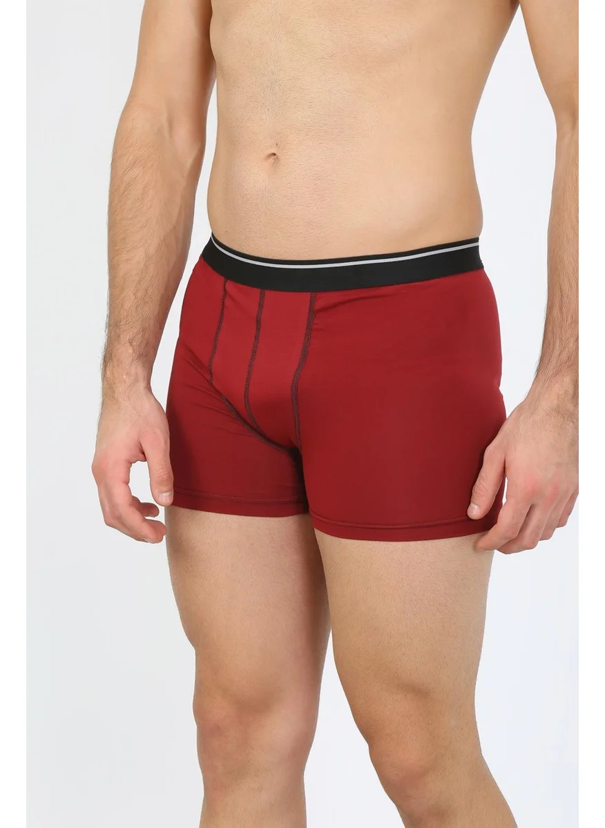 Akbeniz Men's Cotton Lycra Claret Red 40133