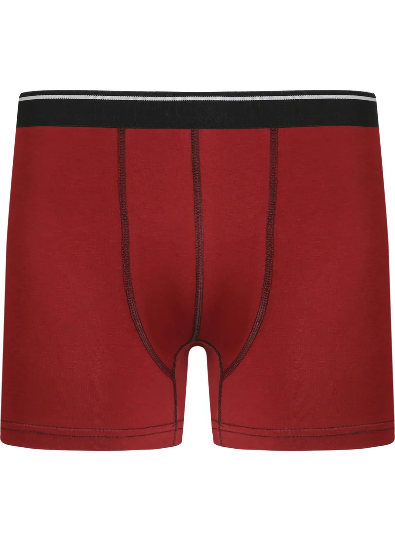 Akbeniz Men's Cotton Lycra Claret Red 40133