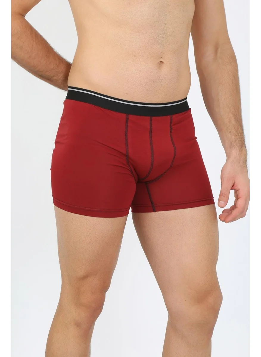 اكبينيز Men's Cotton Lycra Claret Red 40133