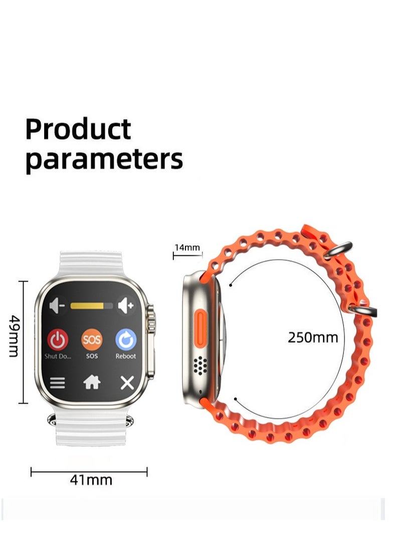 Generic - S8 Ultra Max Unisex Smart Watch Series 8 with 2.08 Inch Display Bluetooth Call NFC Waterproof Sport Smartwatch Compatible with Apple and Android - Image 1