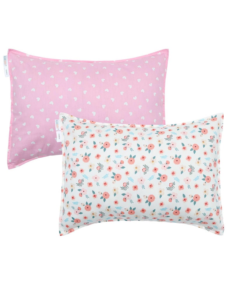 Alvababy Toddler Pillowcases 2 Pack Organic Cotton Kids Pillow Cover Fit 13""X 18"" Or 12""X17"" Envelope For Girl Boy Sleepy Travel(Pillowcase Only) 2Ftp17A - Image 1