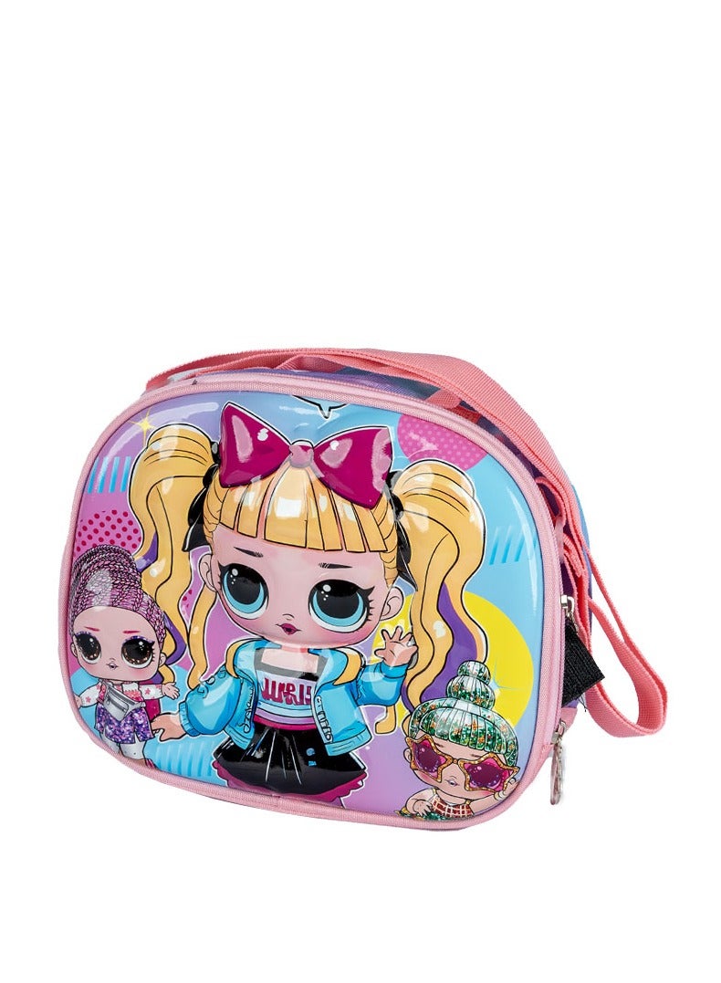 Girl Rolling School Bag 16.5" 3pcs Sets, Lunch Box and pencil case , - Image 4