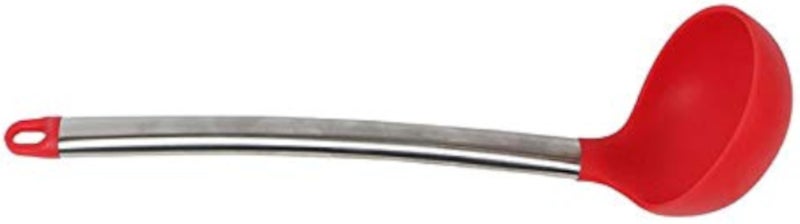 Silicone and Metal Ladle - Red