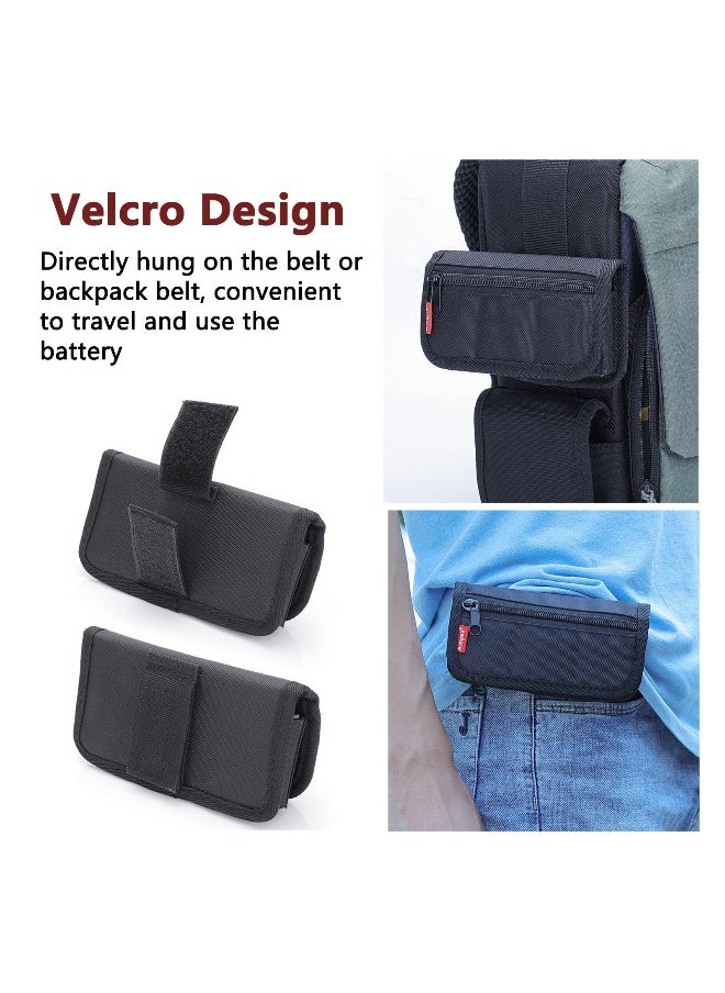 Generic SYOSI Small Camera Battery Bag Pouch Holder Case Camera Battery Waist Bag Suitable for AA Battery and SD Card Holder Memory Card Case  - Image 4
