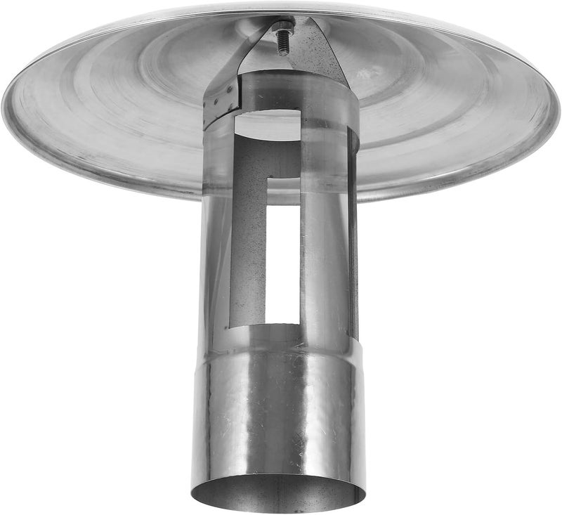 KICHOUSE Stainless Steel Chimney Rain Cover Roof .3cm Diameter Chimney Cowl Rainproof Cover for Outdoor Stove Flue Protection - Image 1