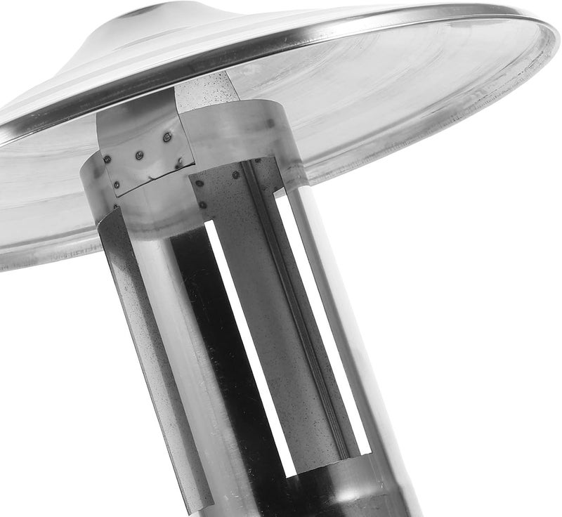 KICHOUSE Stainless Steel Chimney Rain Cover Roof .3cm Diameter Chimney Cowl Rainproof Cover for Outdoor Stove Flue Protection - Image 3