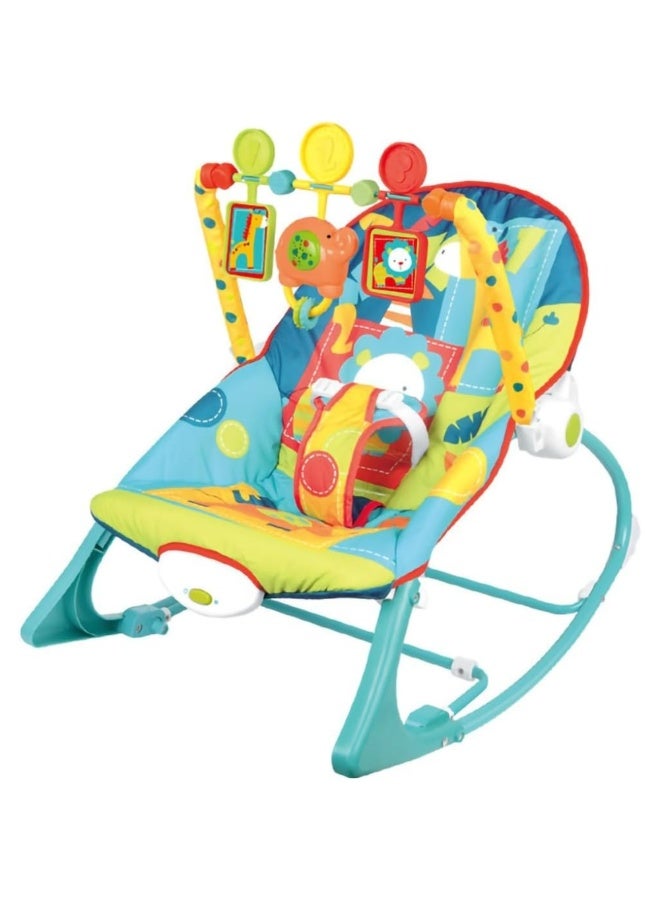 Tiibaby Musical Baby Rocker | Rocking Chair for Infants to Toddlers | with Vibrating Rocking and Soothing Toys for Toddlers | Suitable from Birth - Image 1