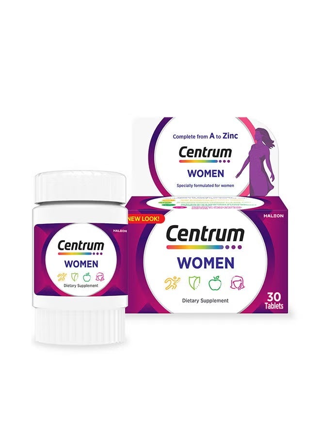Centrum Men Centrum Women Specially Formulated Multivitamin for Women, 30 Tablets - Image 2